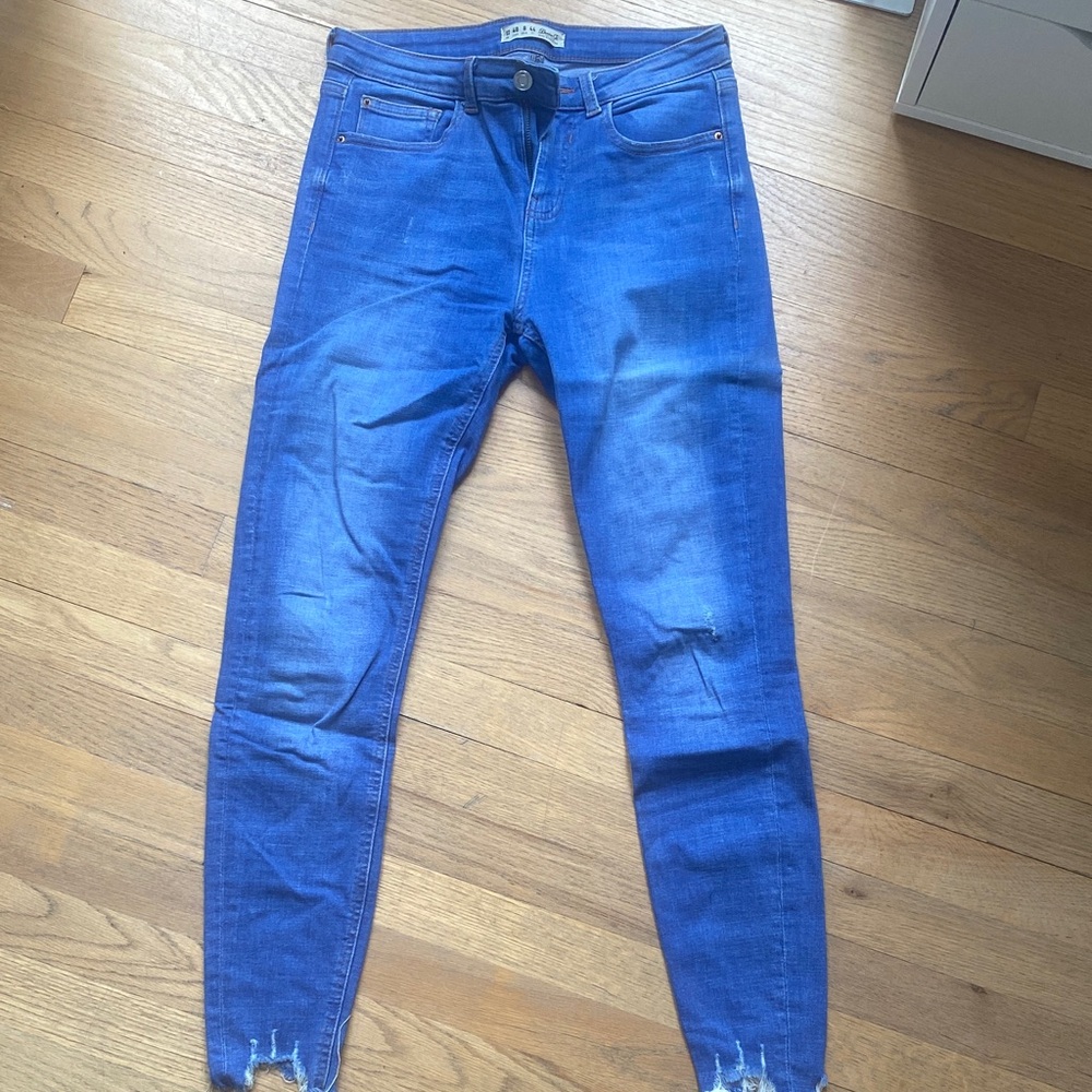 Denim&Co Blue Skinny Jeans — Stretch Slim Fit